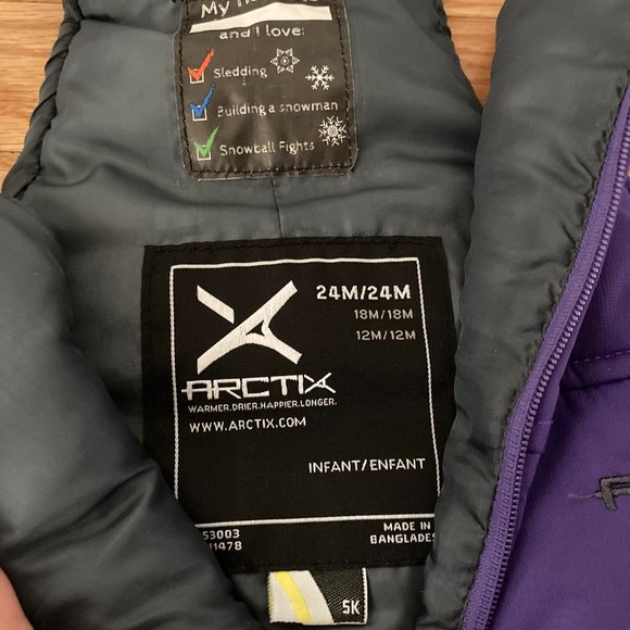 Arctix snow bibs overalls 24 months - Picture 5 of 5